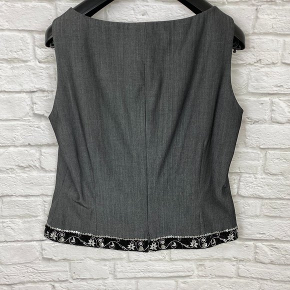 Windsor Set Top and Jacket in Grey/Black Sequined - Picture 3 of 8